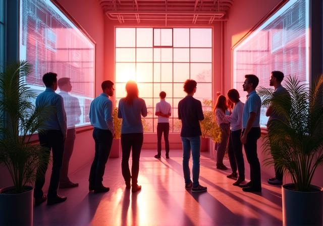 Team editoriale al lavoro sulla selezione contenuti